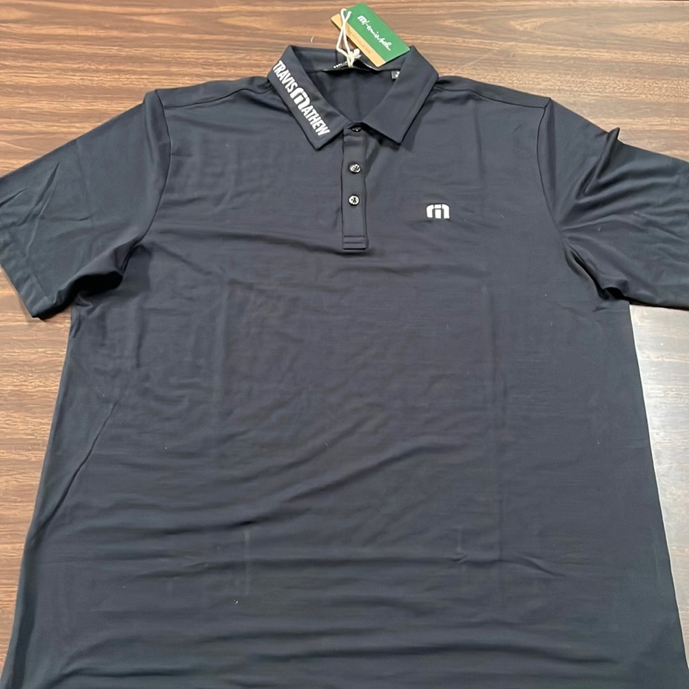 NWT Travis Mathew PGA TOUR player issued shirt black XL RARE travismathew NEW